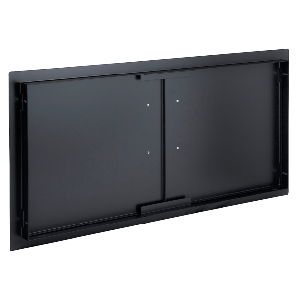 Puerta doble grande Negra