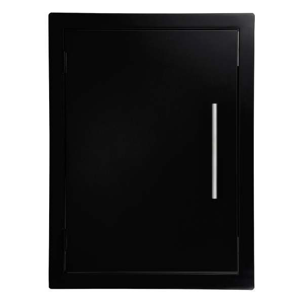 Puerta vertical con módulo cerrado Negra