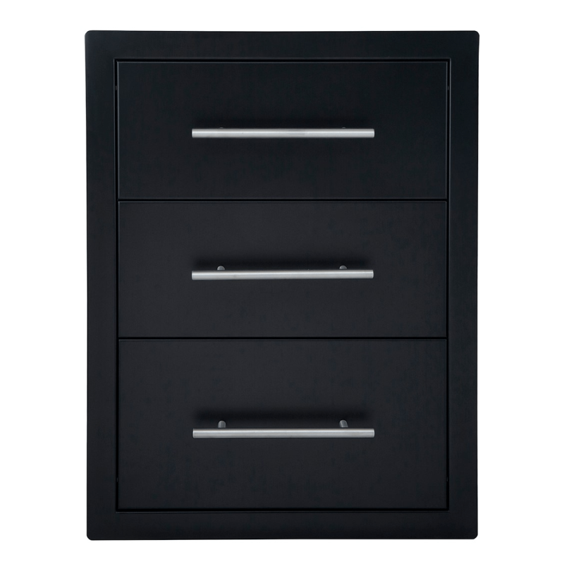 Cajonero triple alto Negro