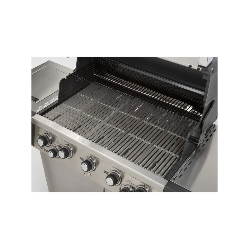 parrilla de acero inoxidable reversible