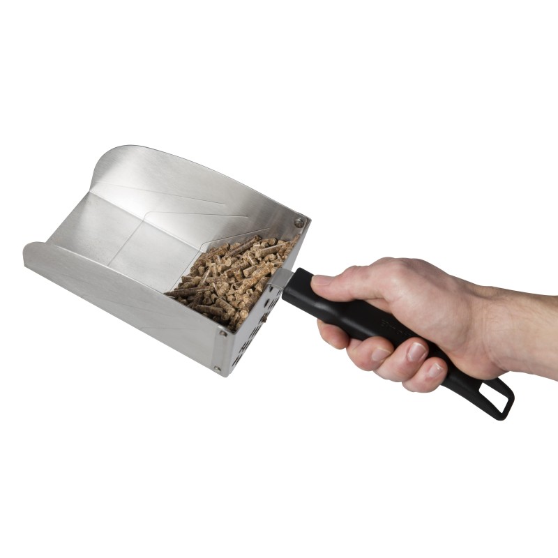 pala inox para carbón y pellet