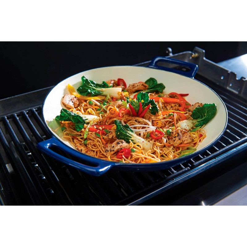 wok de hierro fundido porcelánico