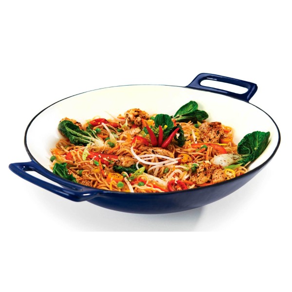 Wok de Hierro Fundido Porcelánico