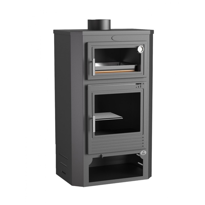 Estufa de leña con horno envolvente M-104