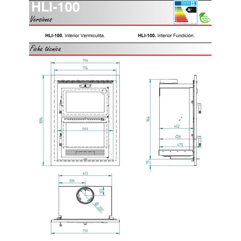 medidas de horno encastrable