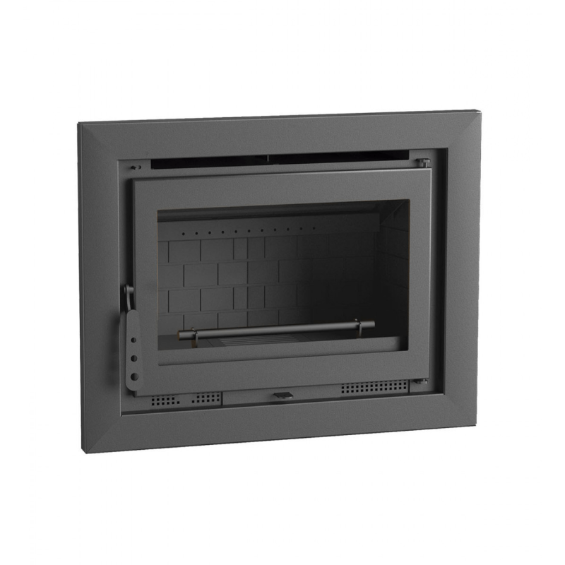 Horno de leña para encastrar con turbina