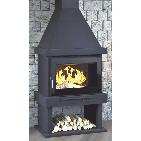 Chimenea frontal de leña C-300 T