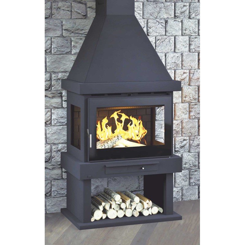 Chimenea frontal de leña C-303