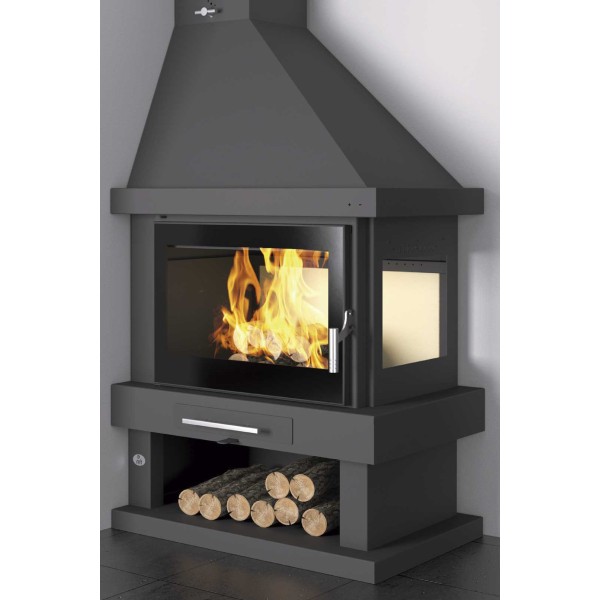 Chimenea de leña C-302 DK