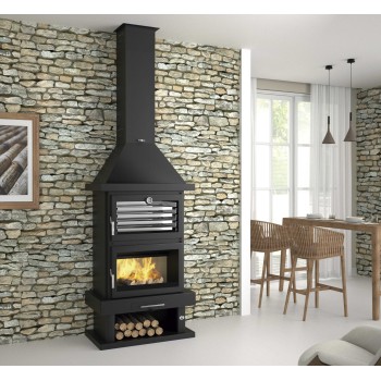Chimenea de leña con horno C-200 H 2