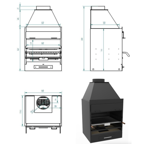 medidas de barbacoa argentina