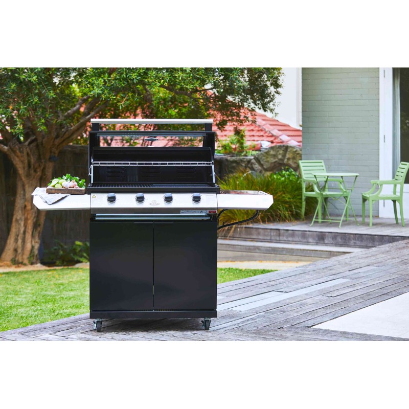 barbacoa con puertas