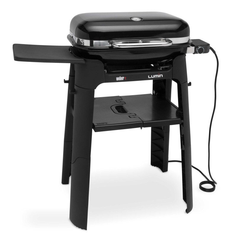 barbacoa eléctrica con stand