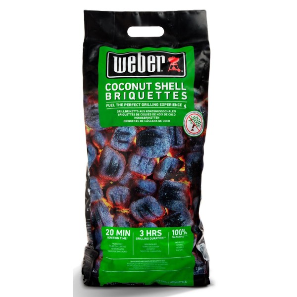 Briquetas de coco 8kg Weber