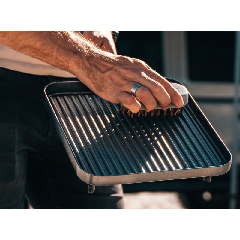 cepillo suave para barbacoa