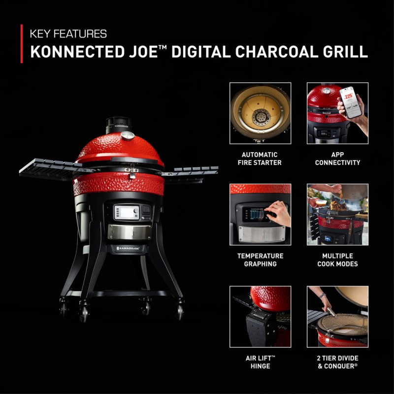 kamado joe con  control digital