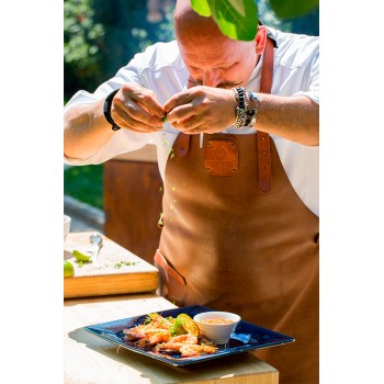 Delantal de Cuero Negro Ofyr 2