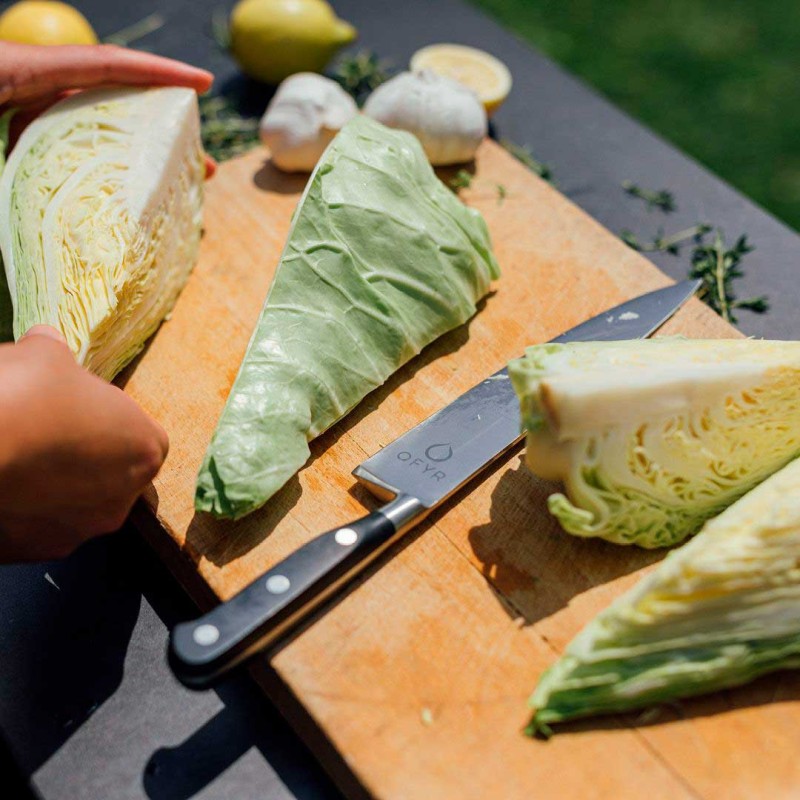 Tenedor y cuchillo para barbacoa