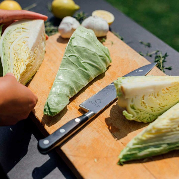 Tenedor y cuchillo para barbacoa