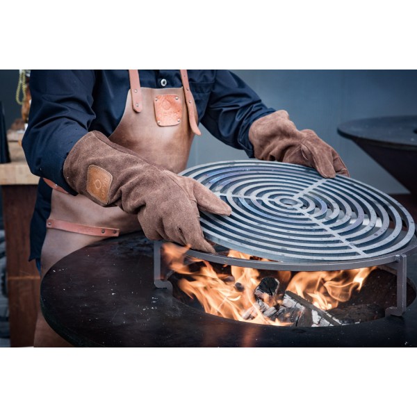 parrilla secundaria de hierro fundido
