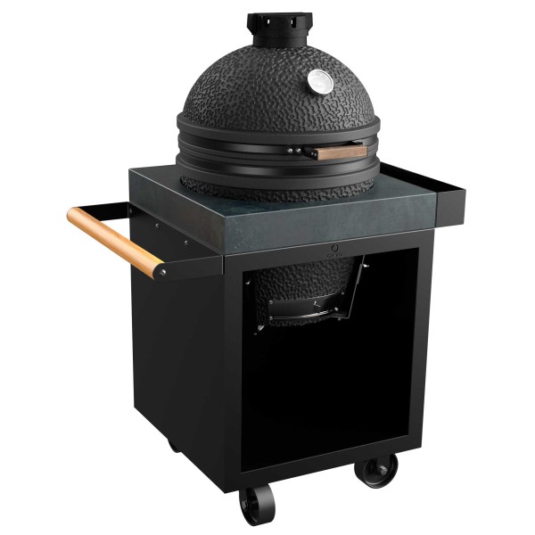mesa negra de apoyo