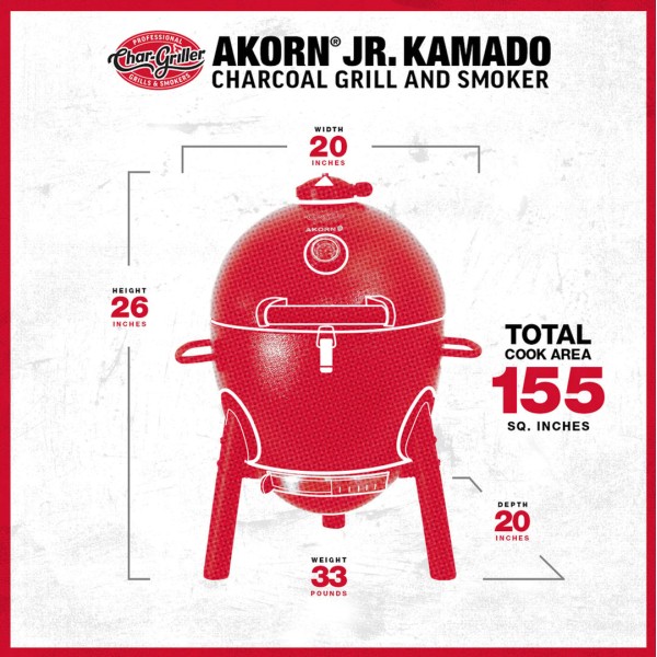 Kamado Char-Griller Akorn Junior