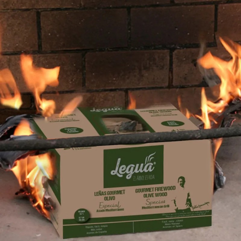 Leñas Gourmet de Olivo, especial asado Mediterráneo de Legua (8,7L)