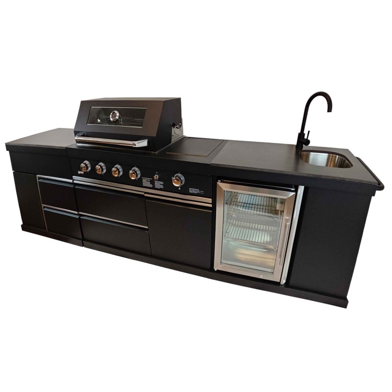 Cocina Exterior Acero Inoxidable Esmaltado Barcelona