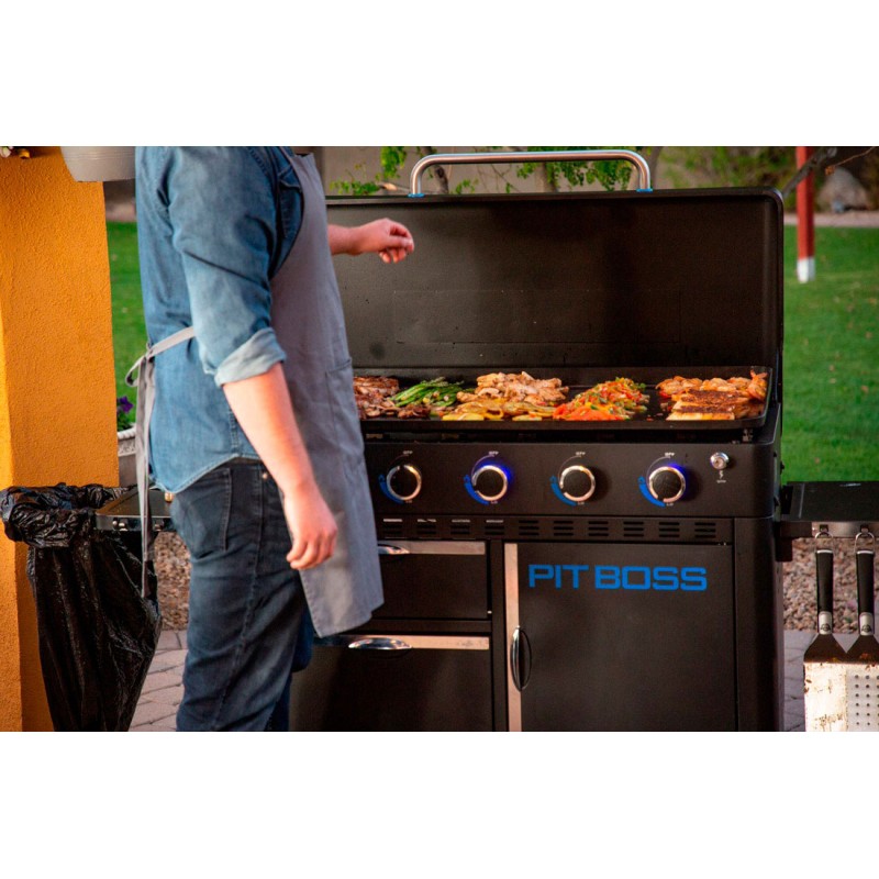 Plancha Pit Boss Ultimate 5 Quemadores con Carro