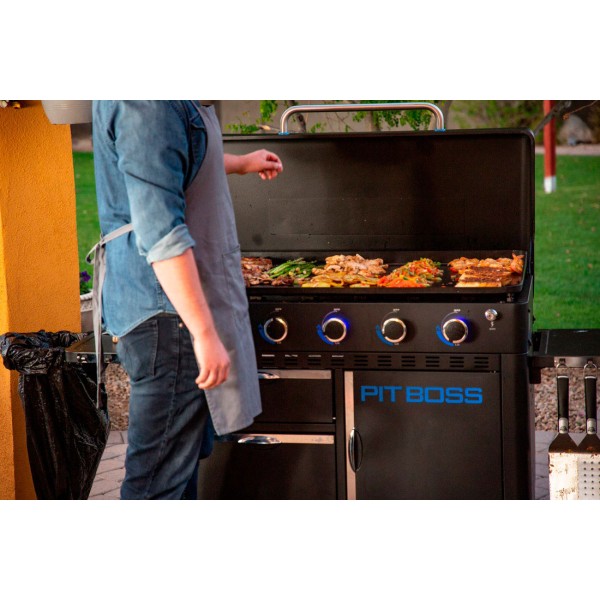 Plancha Pit Boss Ultimate 5 Quemadores con Carro