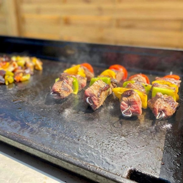 plancha de hierro fundido esmaltado