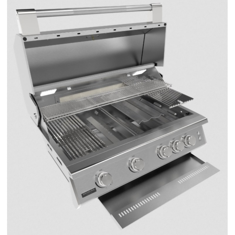 Barbacoa Brabura Fusion 400 CRSM con Carro