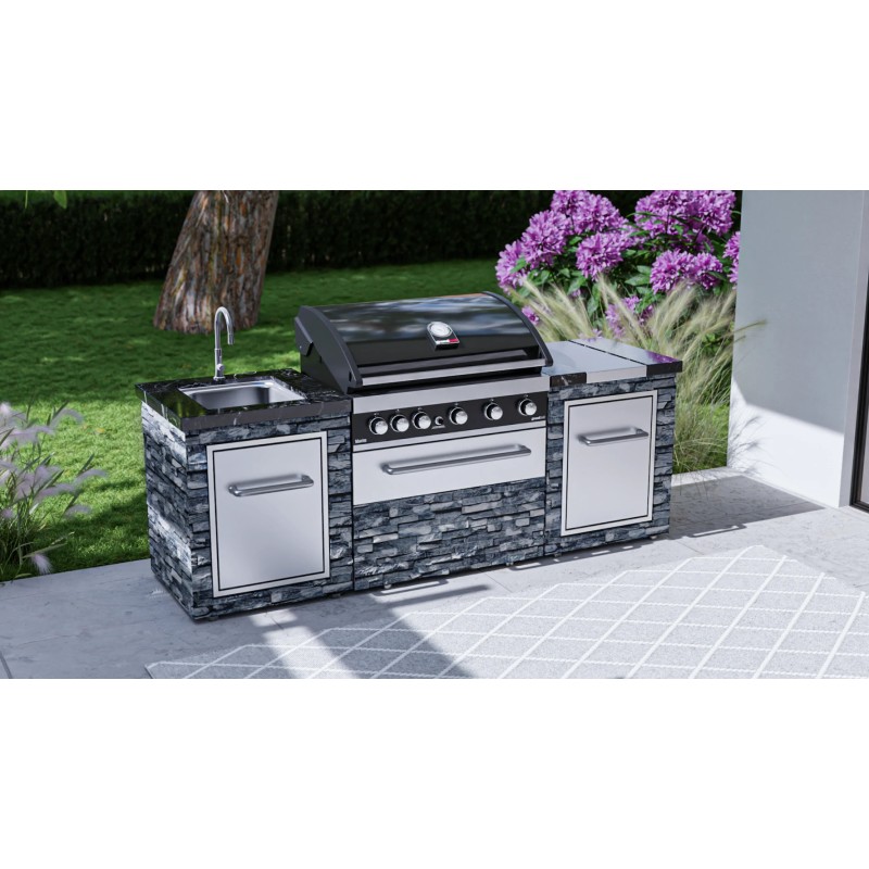 Cocina Exterior Acero Inoxidable y Piedra Alicante Maxim ambiente 3