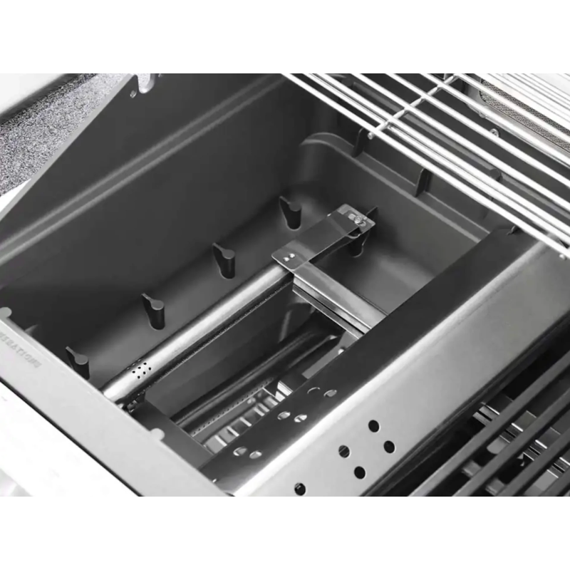 Cocina Exterior Acero Inoxidable y Piedra Alicante Pro Inox. protector llama