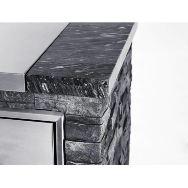 Cocina Exterior Acero Inoxidable y Piedra Alicante Pro Inox. puerta