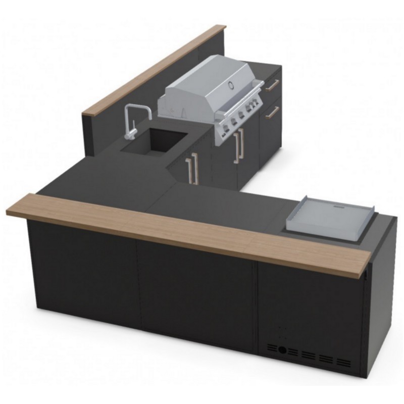 Cocina Exterior Modular V12 Brabura
