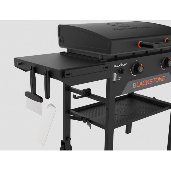 Plancha de Gas 2 Quemadores con Tapa y Carro Blackstone