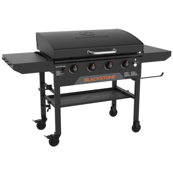 Plancha de Gas 4 Quemadores con Tapa y Carro Blackstone