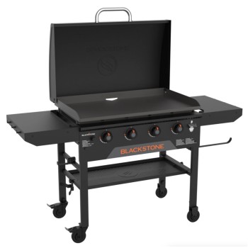 Plancha de Gas 4 Quemadores con Tapa y Carro Blackstone 2