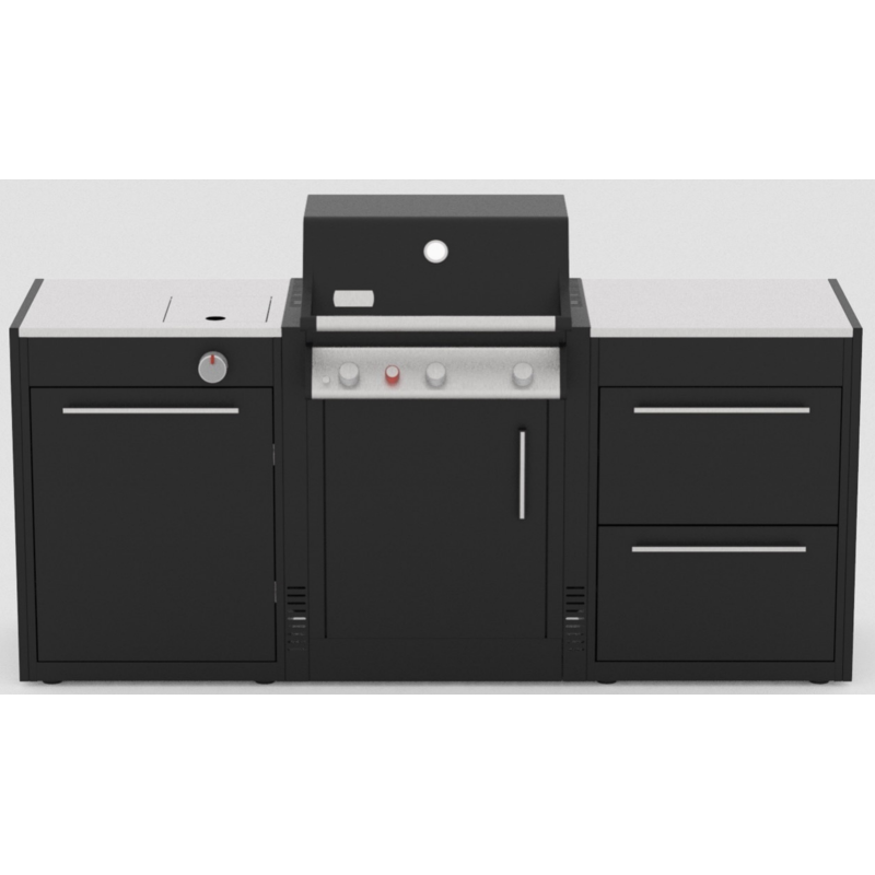 Cocina de Exterior 221 Weber BBQ Kitchen