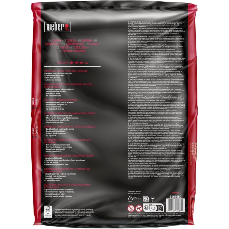 Pellets de madera Cerezo, 8 kg