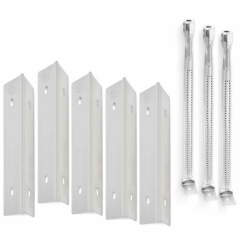 Kit 3 Quemadores + 5 Distribuidores de llama Inox. para Freestyle 2