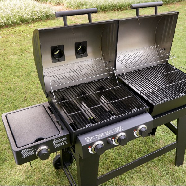 Barbacoa Duo de gas y de carbón Char-Griller