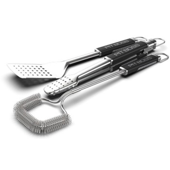 Set de 3 Utensilios de Acero Inoxidable Pit Boss