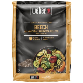 Bolsa de 8 kg. Pellet Haya Weber para Barbacoas