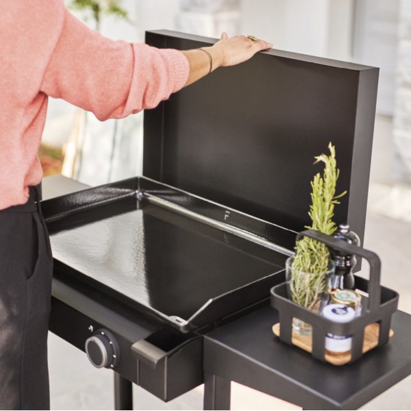Plancha Eléctrica Base E60 Acero Negro