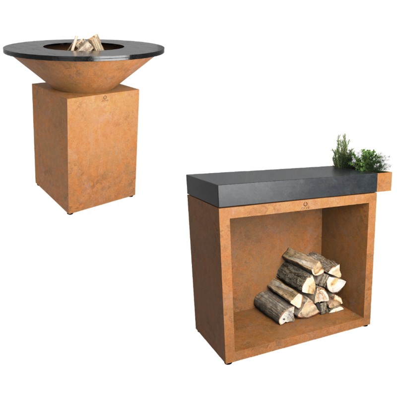 Ofyr Classic 100 con bloque de cocina Butcher Block 90 CD