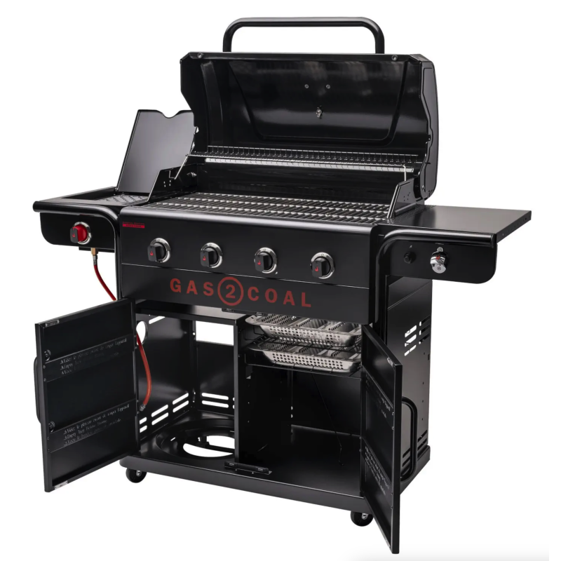 Barbacoa gas y carbón Gas2Coal Edición Especial de 4 Quemadores