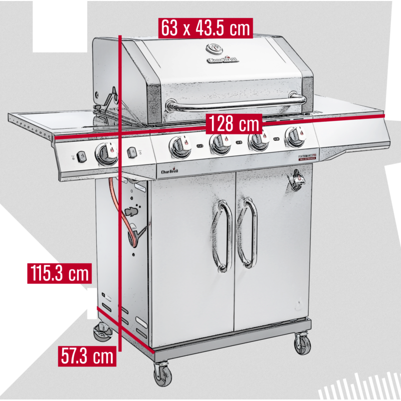 Barbacoa de gas Char-Broil Performance Pro S 4