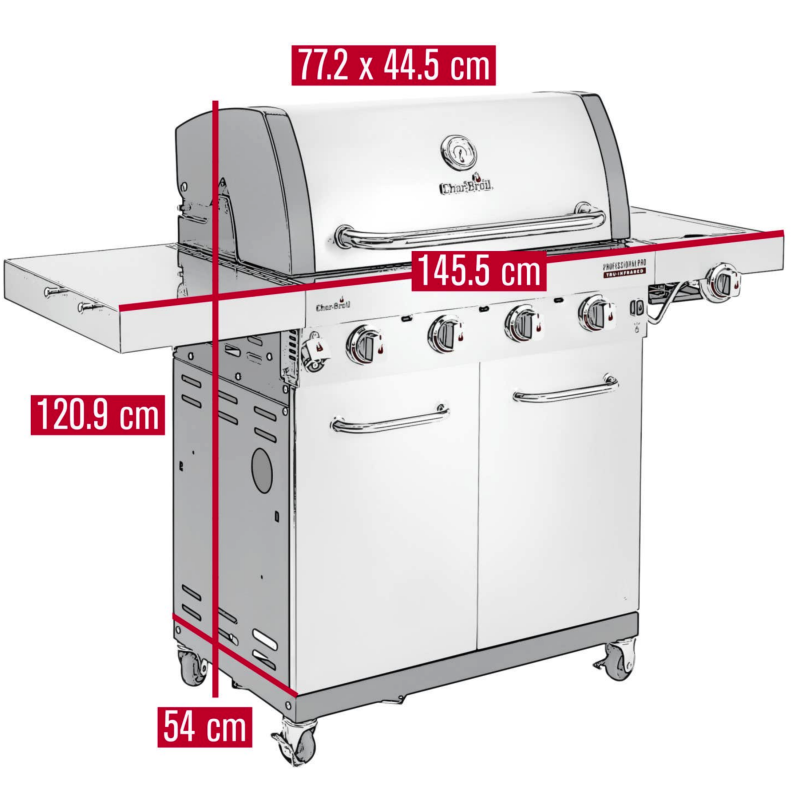 Barbacoa de gas Char-Broil Professional Pro S 4